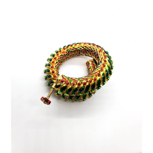 24k Gold and silver Bangle - Picture 8 of 10